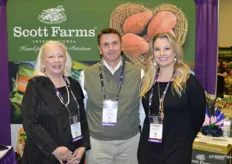 Brenda Oglesby, Dewey Scott and Stephanie Williams with Scott Farms.